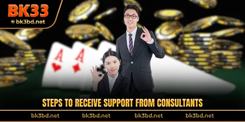 Steps to receive support from consultants